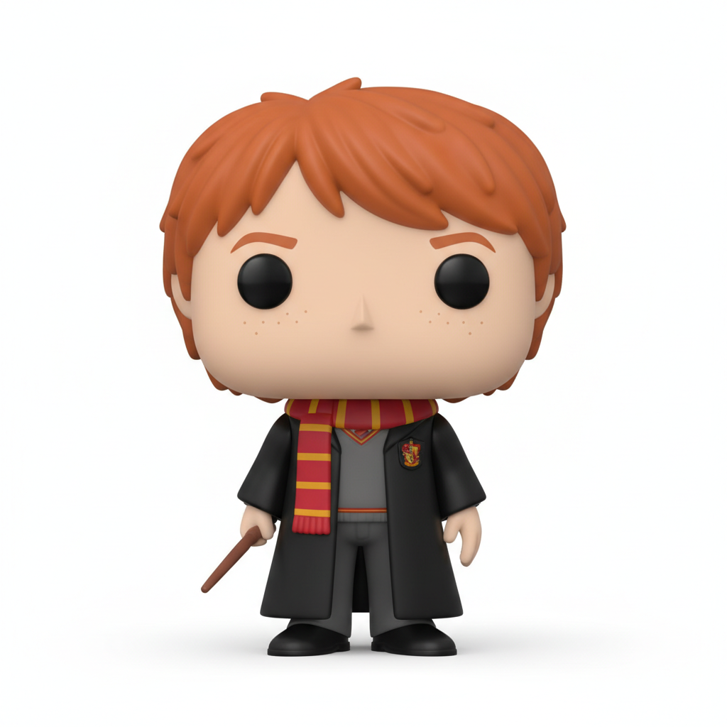 Ron Weasley Funko Tarzı 3D Baskı Boyalı Harry Potter Figürü